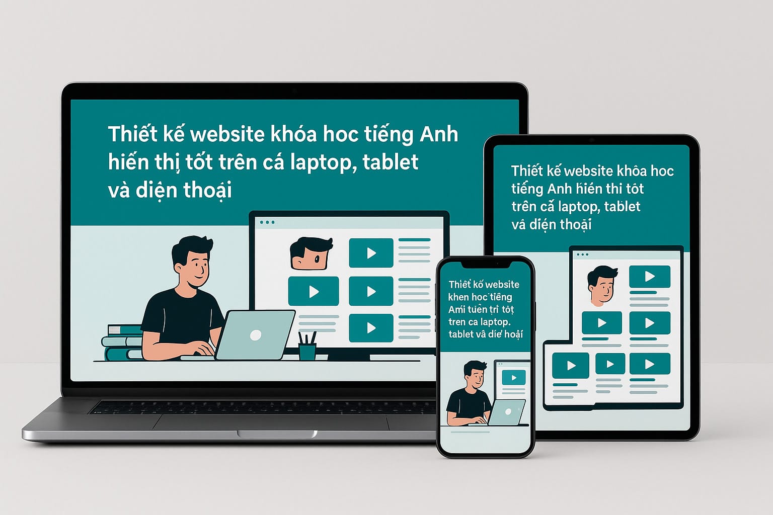 Thiết Kế Website Khóa Học Tiếng Anh Giao Diện Chuyên Nghiệp