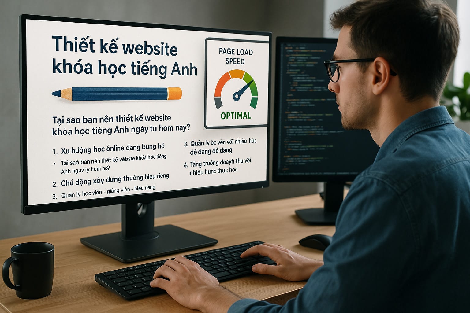 Thiết Kế Website Khóa Học Tiếng Anh Giao Diện Chuyên Nghiệp