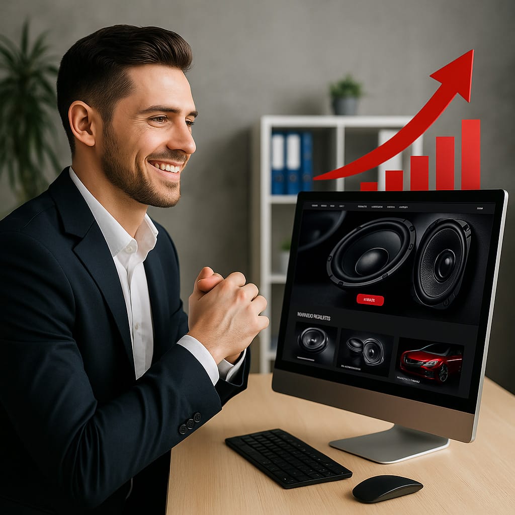 Thiết kế website loa ô tô – Khởi đầu cho thương hiệu âm thanh xe hơi
