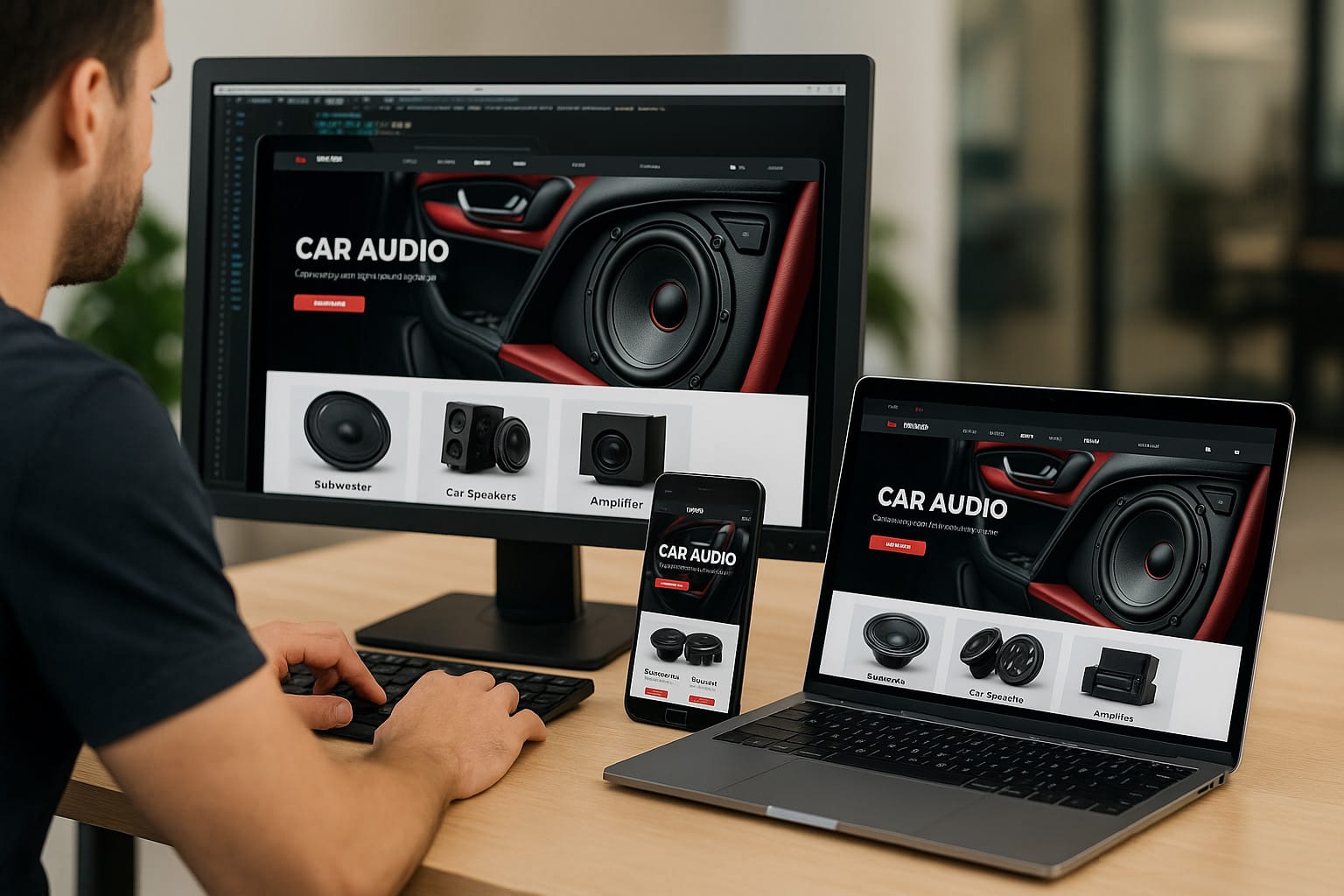 Thiết kế website loa ô tô – Khởi đầu cho thương hiệu âm thanh xe hơi