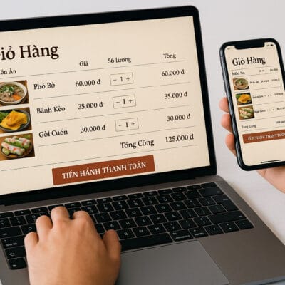 Thiết Kế Website Món Ăn Việt – Chuẩn SEO, Giao Diện Đẹp, Bản Sắc Việt