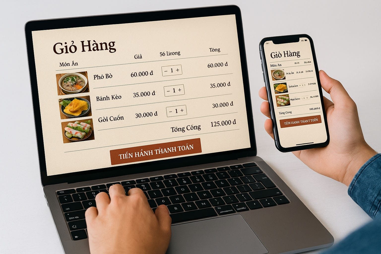 Thiết Kế Website Món Ăn Việt – Chuẩn SEO, Giao Diện Đẹp, Bản Sắc Việt