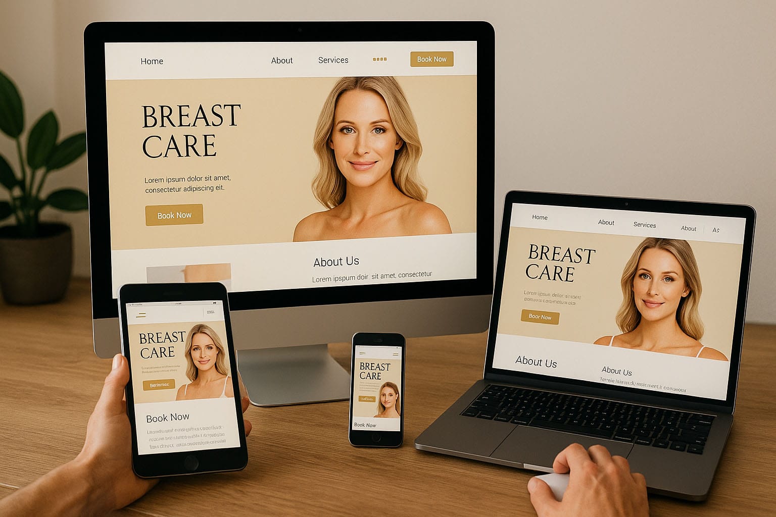 Thiết kế website nâng ngực – Thương hiệu thẩm mỹ viện chuyên sâu