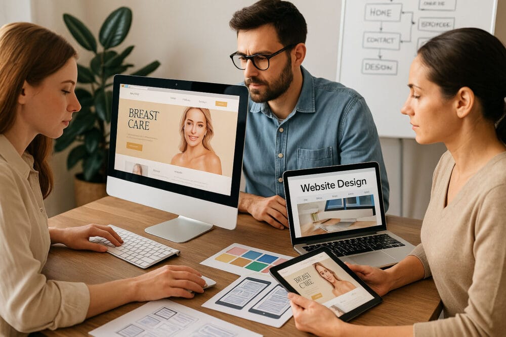 Thiết kế website nâng ngực – Thương hiệu thẩm mỹ viện chuyên sâu