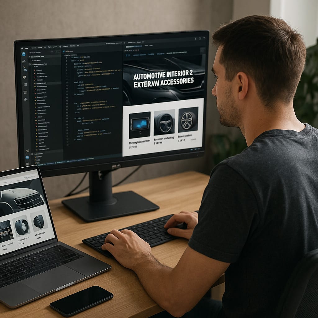 Thiết kế website nội ngoại thất ô tô – Lợi thế cạnh tranh nền tảng số