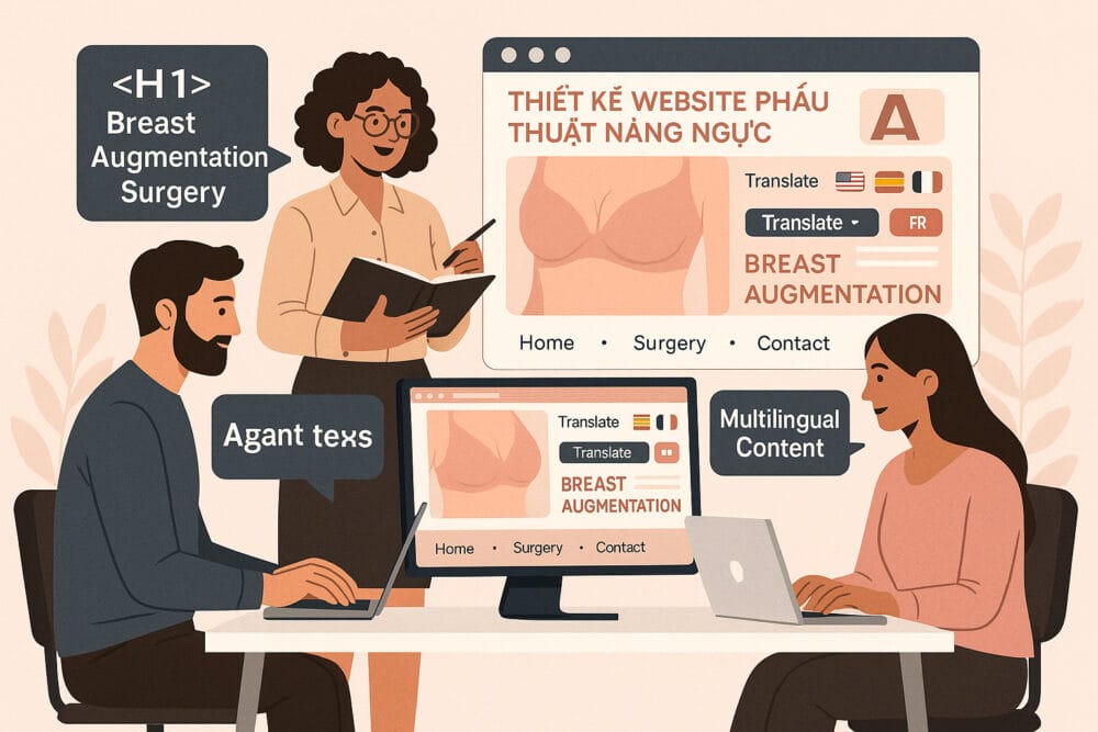 Thiết Kế Website Phẫu Thuật Nâng Ngực – Tăng Chuyển Đổi Dịch Vụ Thẩm Mỹ