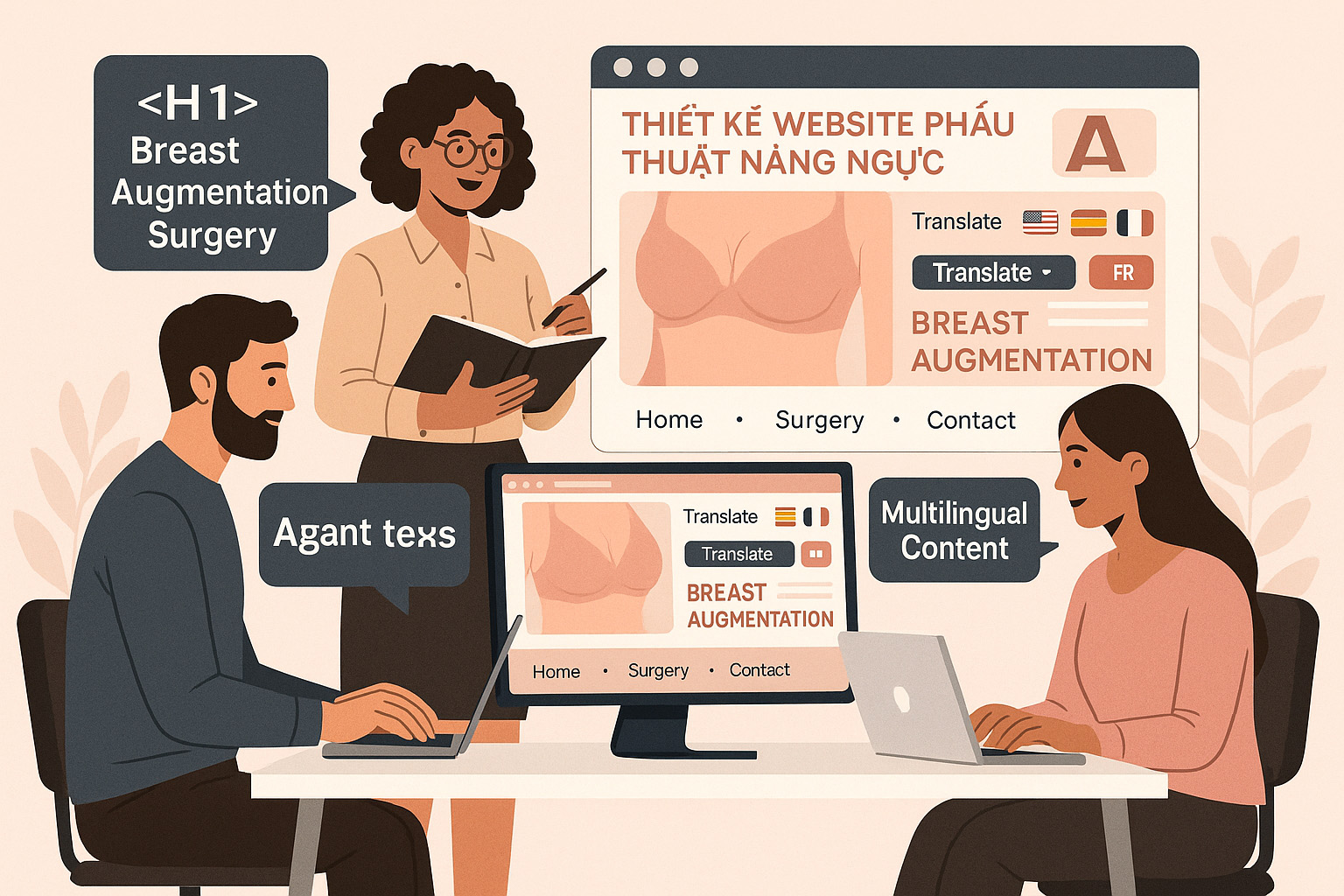 Thiết Kế Website Phẫu Thuật Nâng Ngực – Tăng Chuyển Đổi Dịch Vụ Thẩm Mỹ