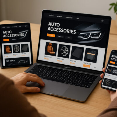 Thiết kế website phụ kiện ô tô – Giải pháp tăng doanh số bền vững
