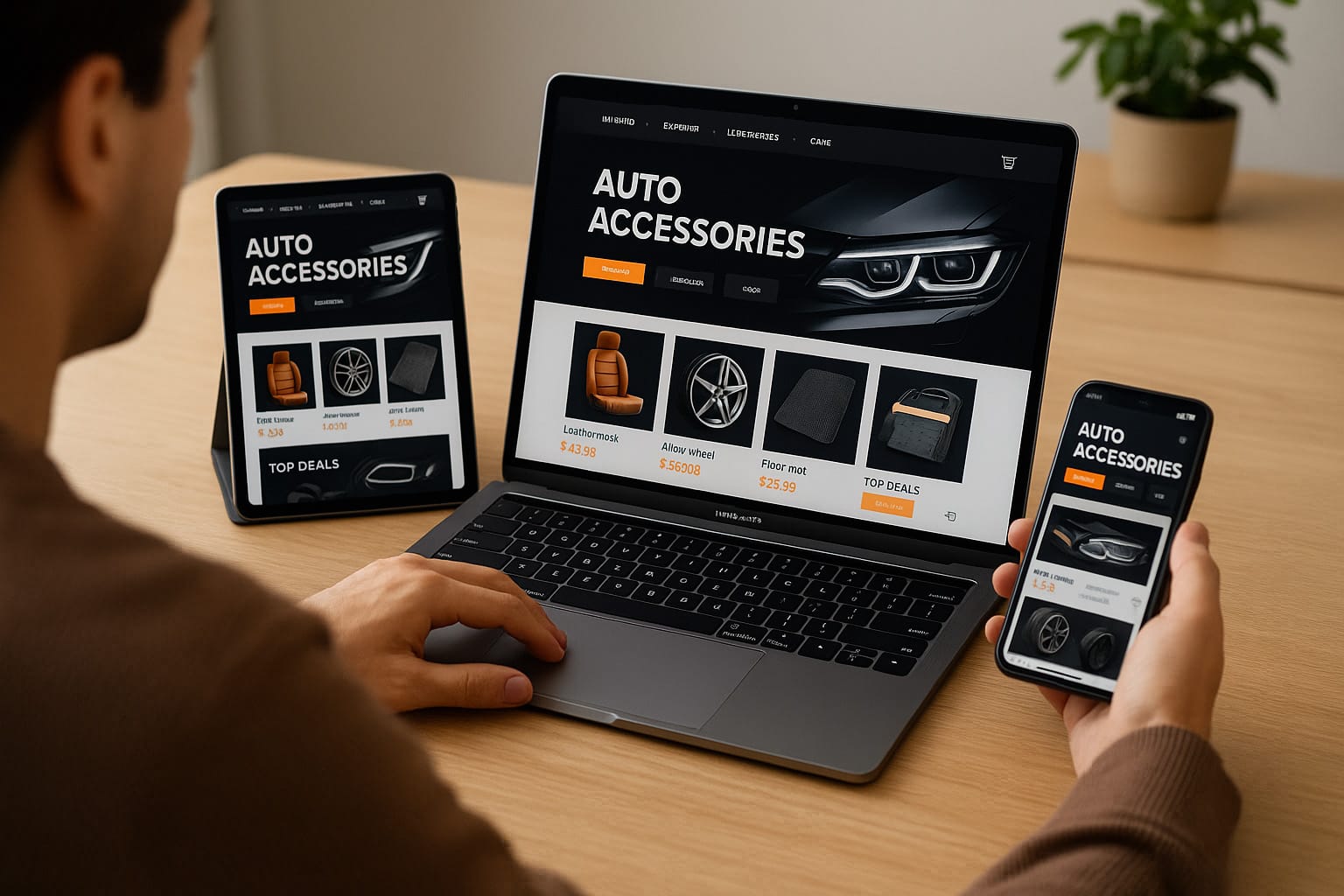 Thiết kế website phụ kiện ô tô – Giải pháp tăng doanh số bền vững