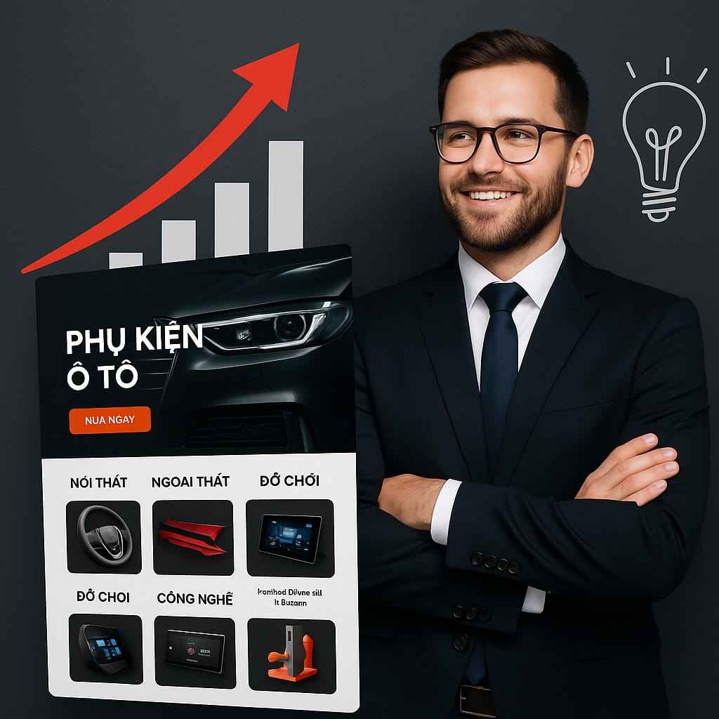 Thiết kế website phụ kiện ô tô – Giải pháp tăng doanh số bền vững