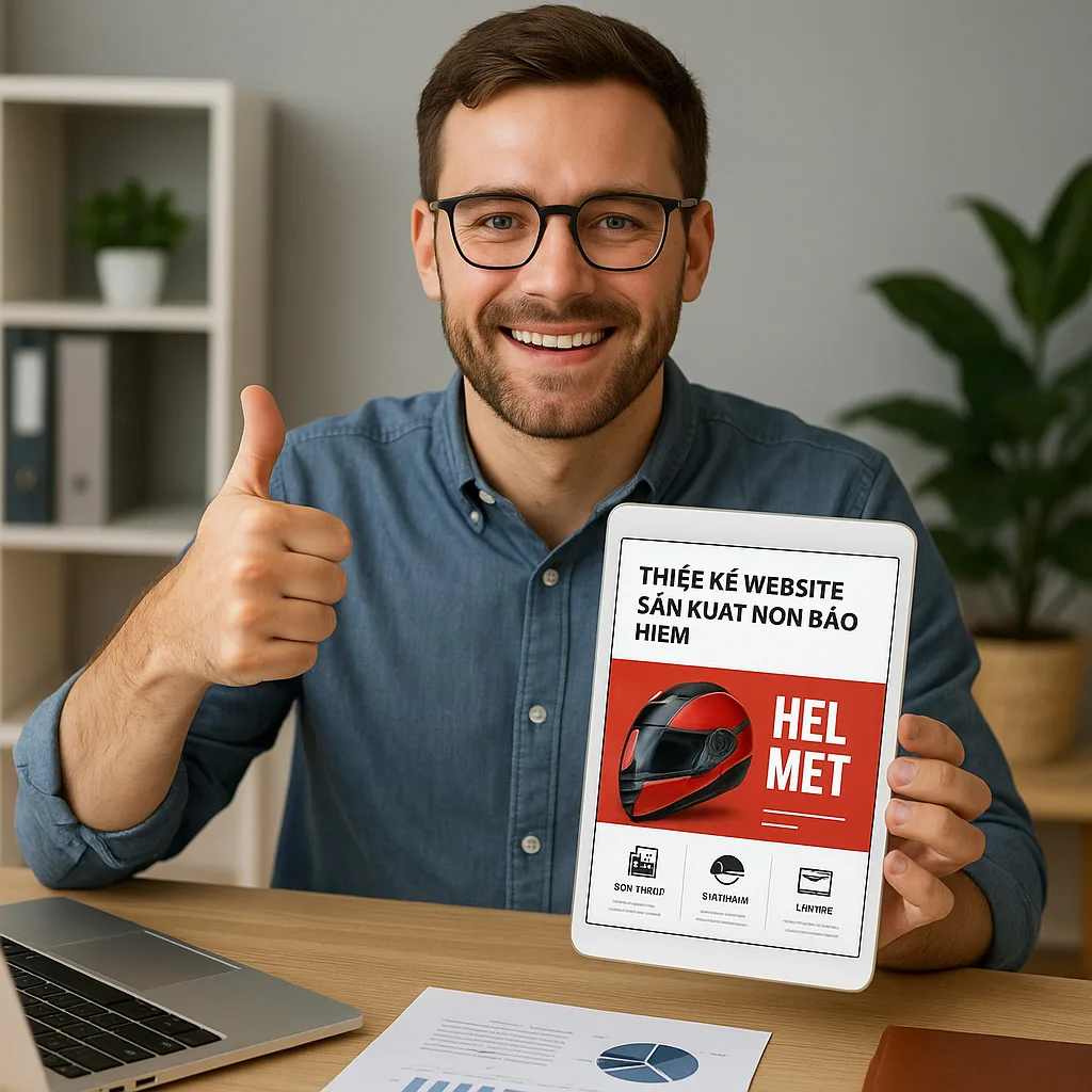 Thiết Kế Website Sản Xuất Nón Bảo Hiểm Chuẩn SEO