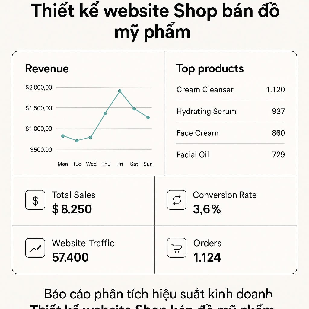 Thiết Kế Website Shop Bán Đồ Mỹ Phẩm – Tăng Doanh Thu Ngay Hôm Nay