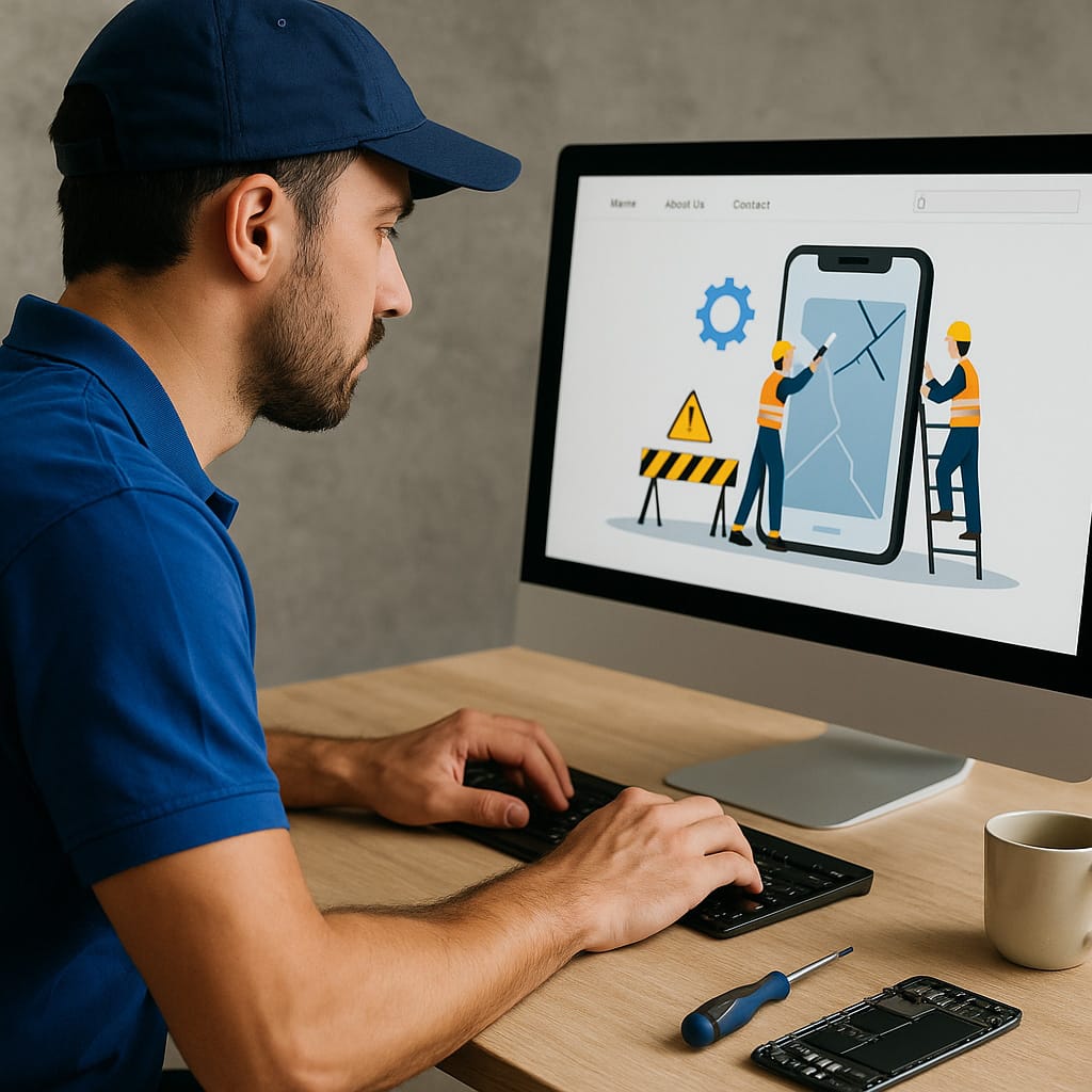 Thiết Kế Website Sửa Chữa Điện Thoại Chuẩn SEO, Giao Diện Đẹp