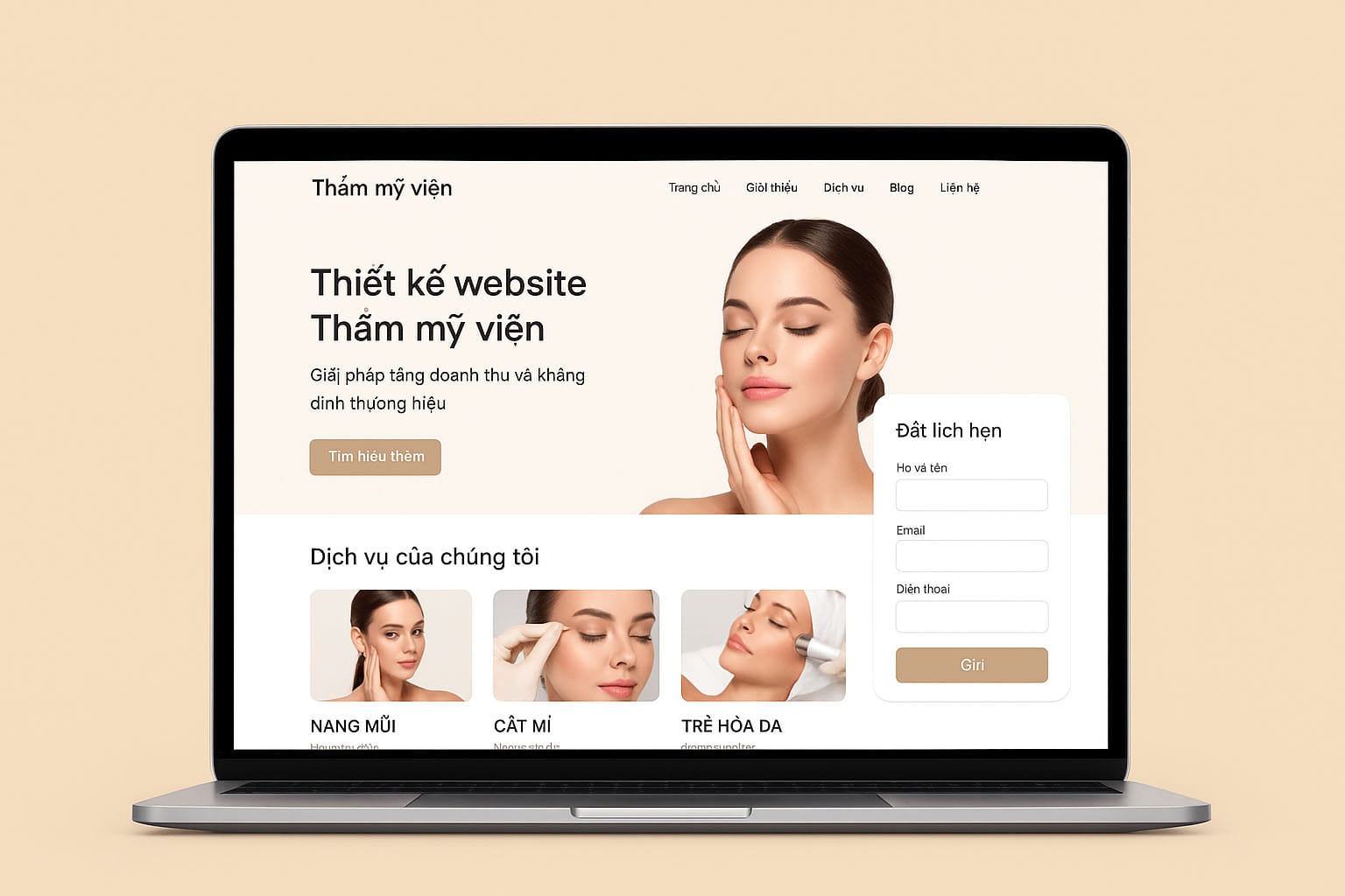 Thiết kế website Thẩm mỹ viện – Khẳng định thương hiệu