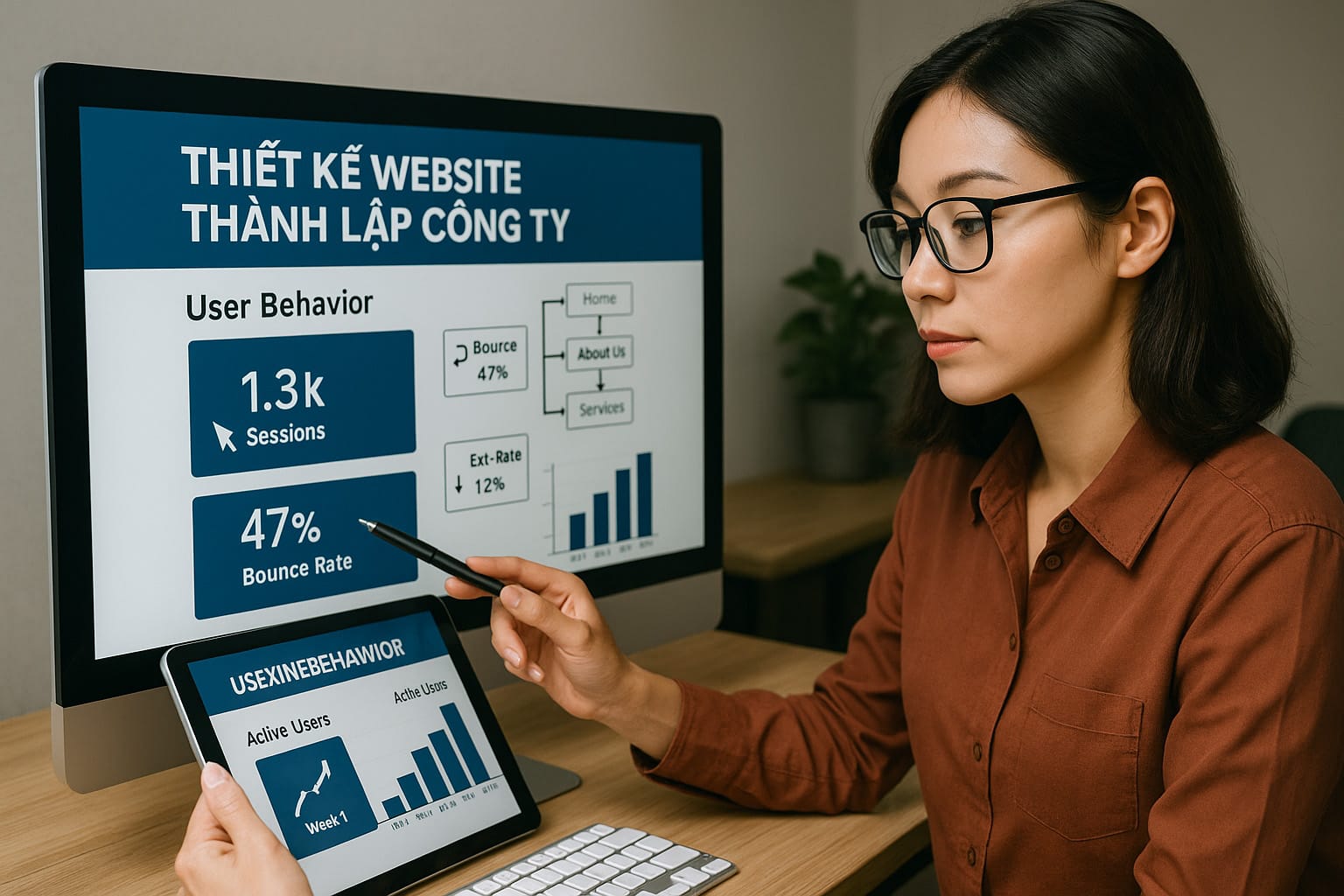 Thiết kế website thành lập công ty – Tăng trưởng thời đại số