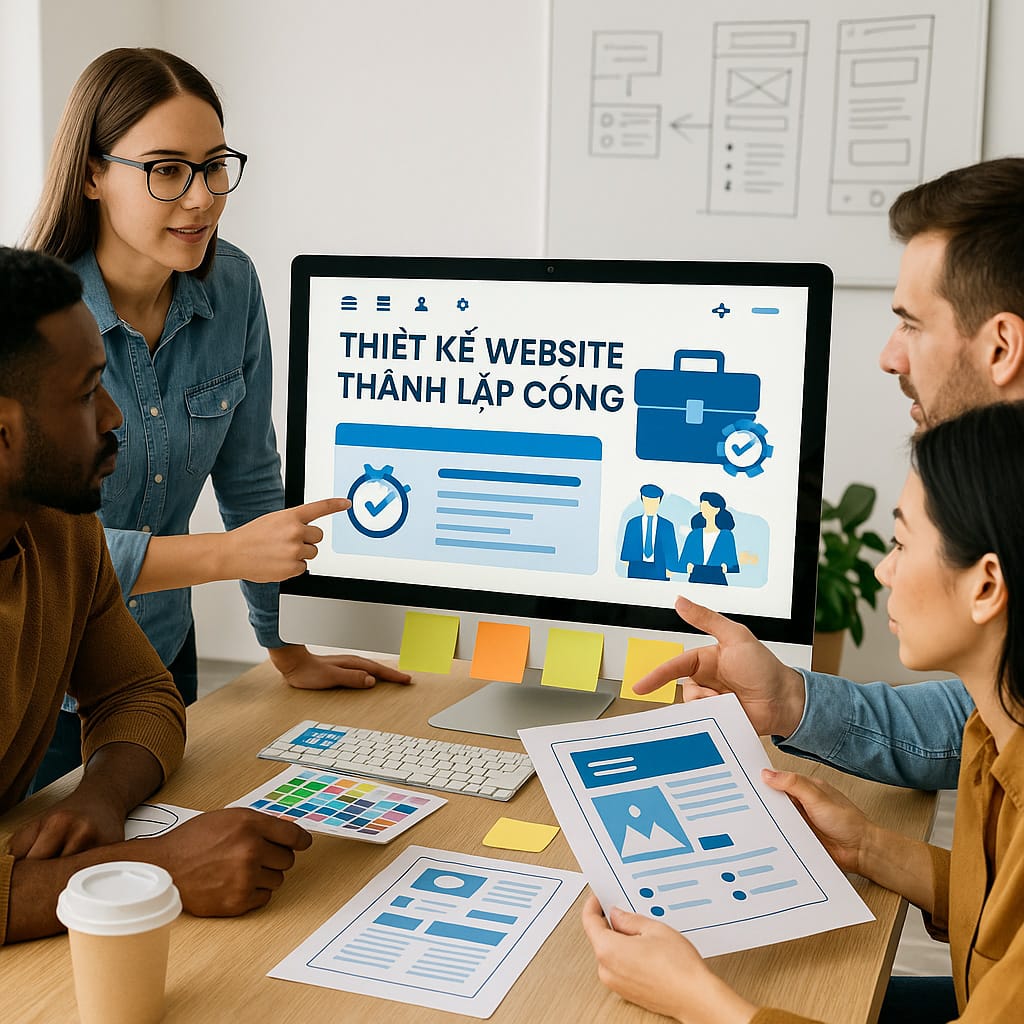 Thiết kế website thành lập công ty – Tăng trưởng thời đại số