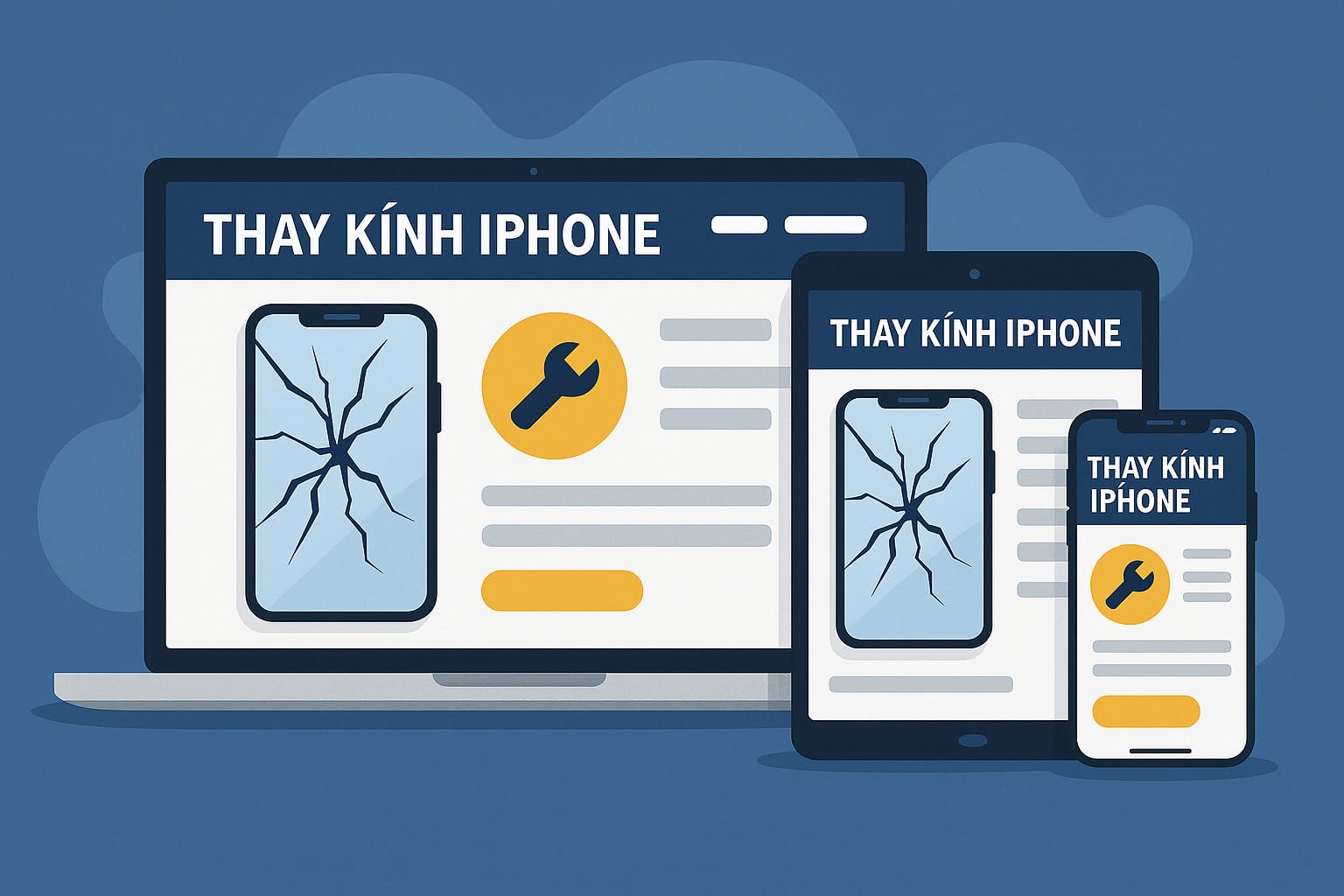 Thiết Kế Website Thay Kính iPhone Chuẩn SEO – Giao Diện Đẹp