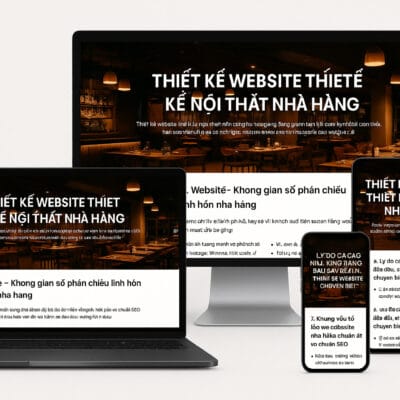 Thiết kế website thiết kế nội thất nhà hàng – Thu hút khách hàng