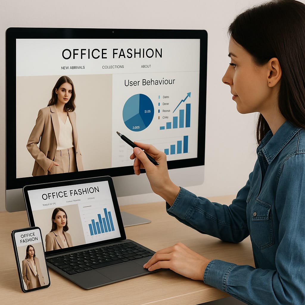 Thiết kế website thời trang công sở – Thương hiệu cho ngành may mặc