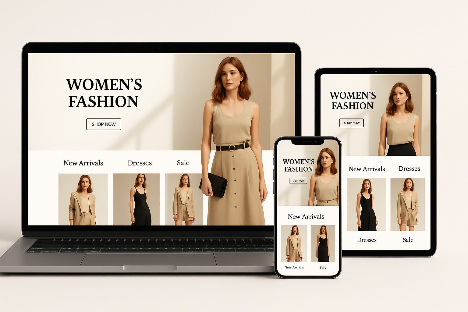 Thiết kế Website Thời trang nữ – Thương hiệu tỏa sáng online