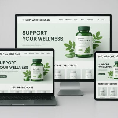 Thiết Kế Website Thực Phẩm Chức Năng – Bứt Phá Doanh Thu