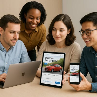 Thiết Kế Website Trung Tâm Đào Tạo Lái Xe Chuẩn SEO