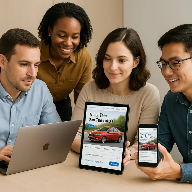Thiết Kế Website Trung Tâm Đào Tạo Lái Xe Chuẩn SEO
