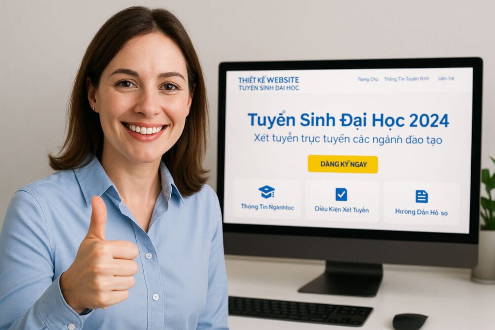 Thiết Kế Website Tuyển Sinh Đại Học | Tăng 300% Hồ Sơ Online