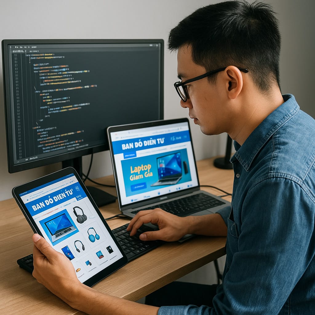 Thiết Kế Website Bán Đồ Điện Tử Chuẩn SEO, Giao Diện Đẹp