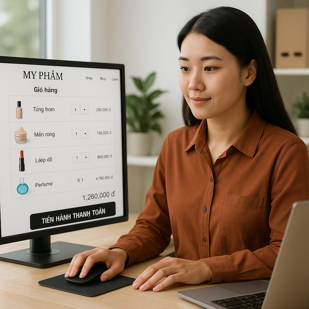 Thiết Kế Website Bán Đồ Mỹ Phẩm Chuẩn SEO – Giao Diện Đẹp