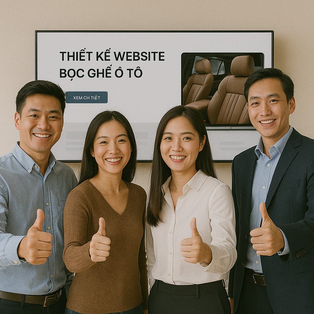 Thiết Kế Website Bọc Ghế Ô Tô – Tăng Doanh Thu Ngay Hôm Nay