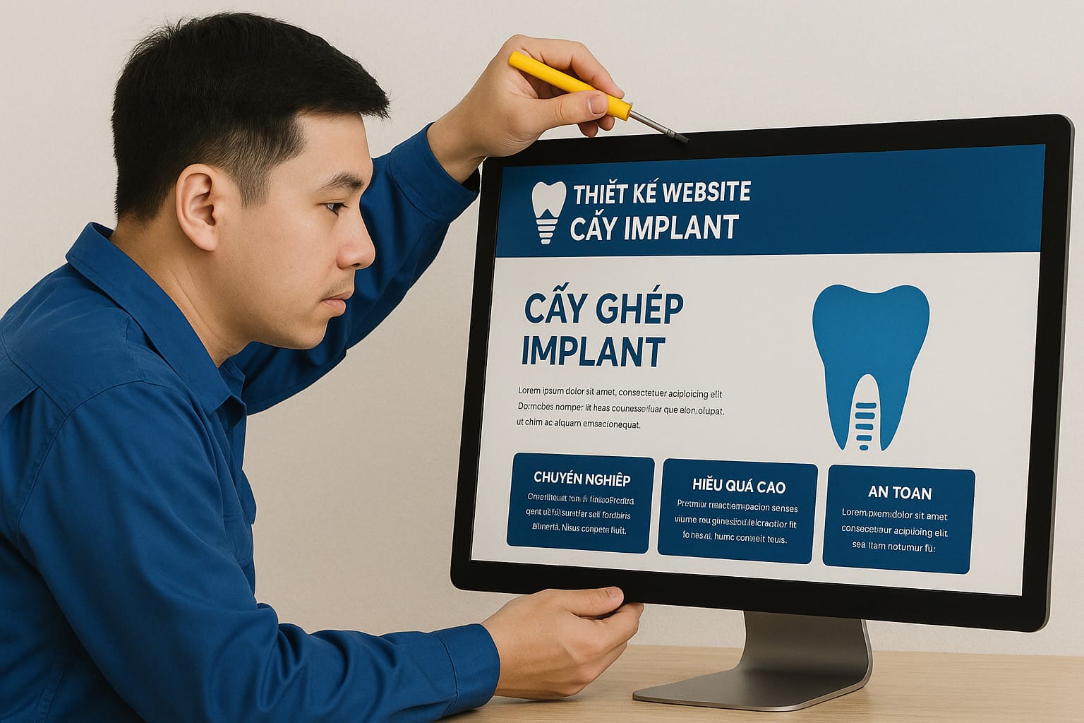 Thiết Kế Website Cấy Implant Chuẩn SEO | Tăng Uy Tín & Chuyển Đổi