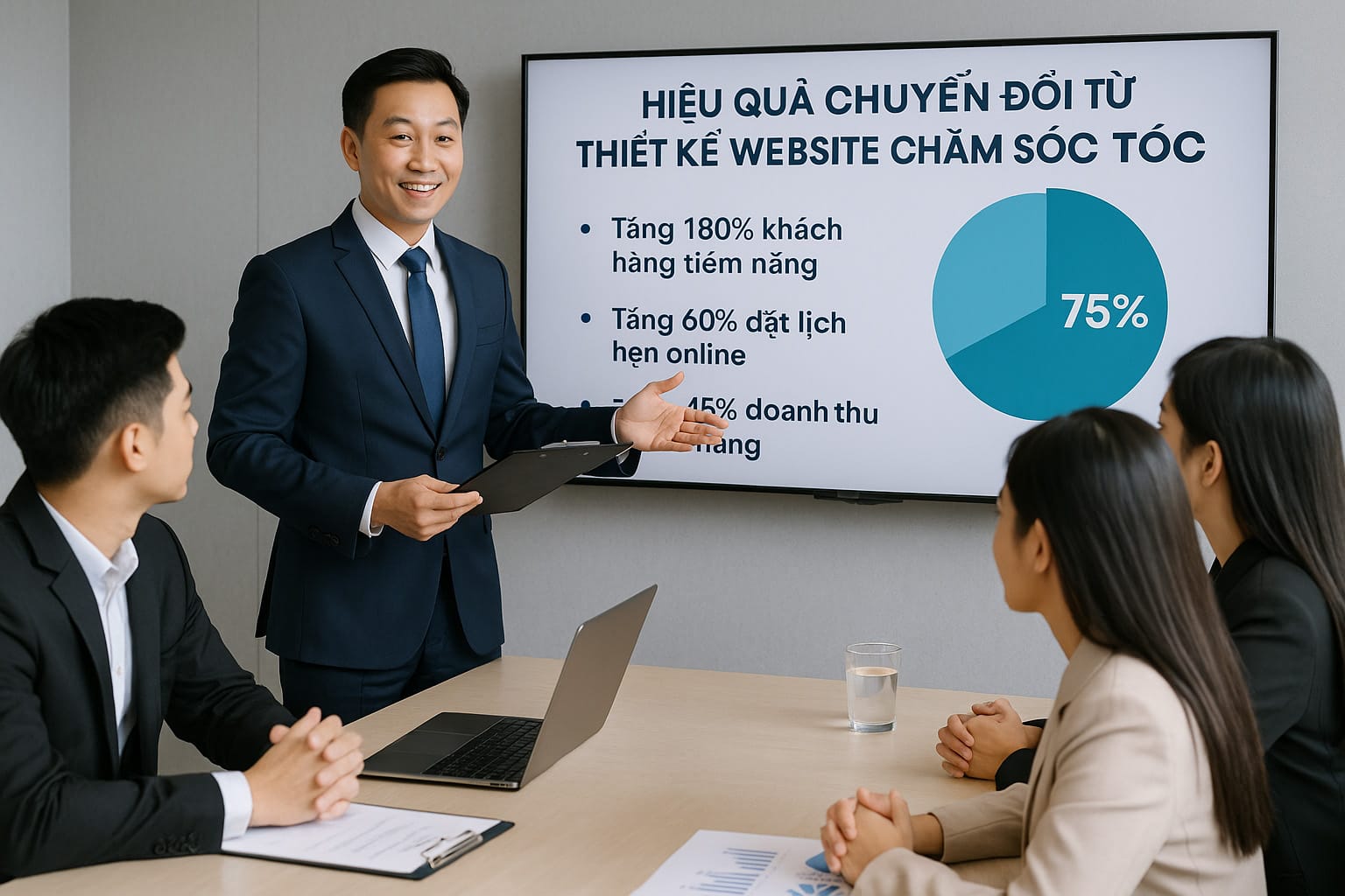 Thiết Kế Website Chăm Sóc Tóc Chuẩn SEO – Giao Diện Đẹp
