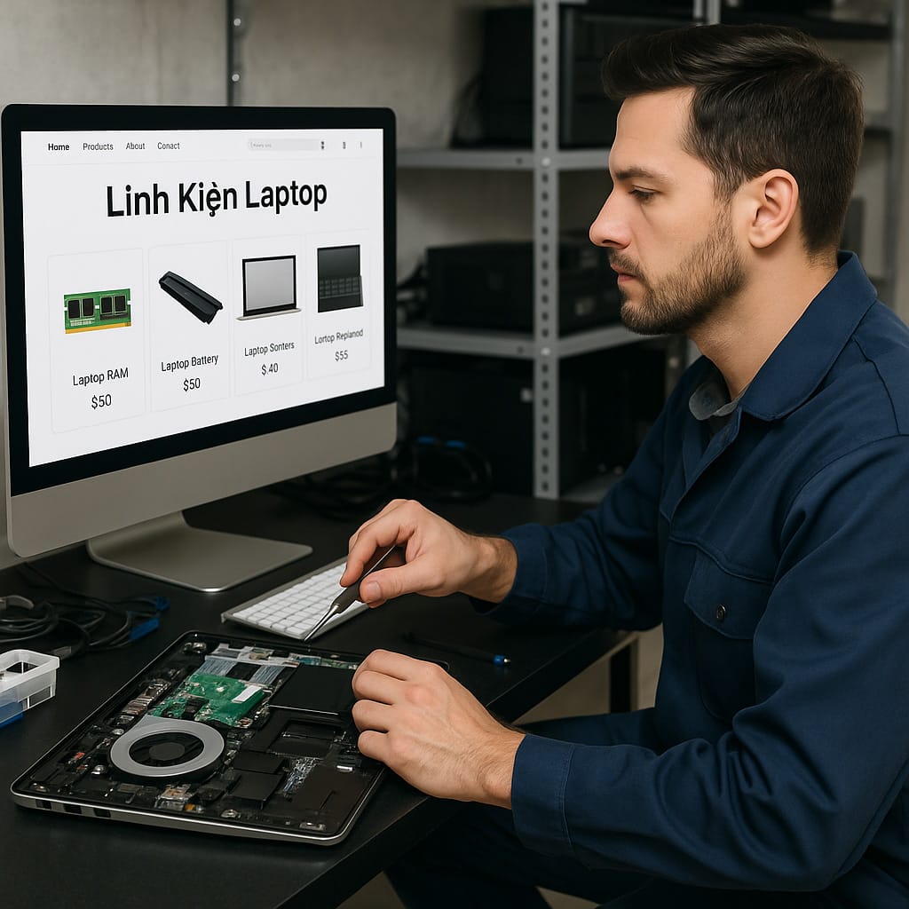 Thiết Kế Website Linh Kiện Laptop Chuẩn SEO – Tăng Doanh Số