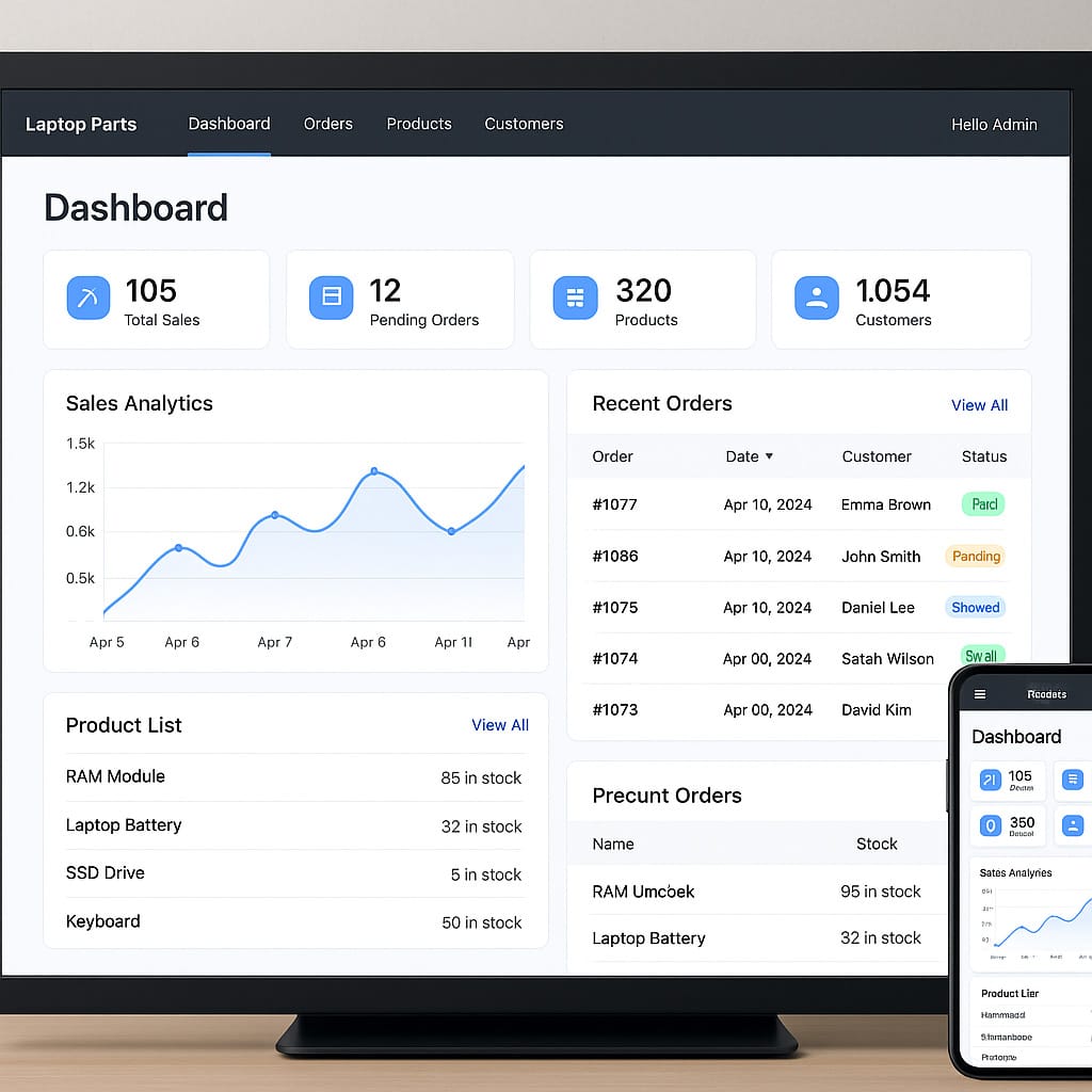 Thiết Kế Website Linh Kiện PC Chuyên Nghiệp – Chuẩn SEO