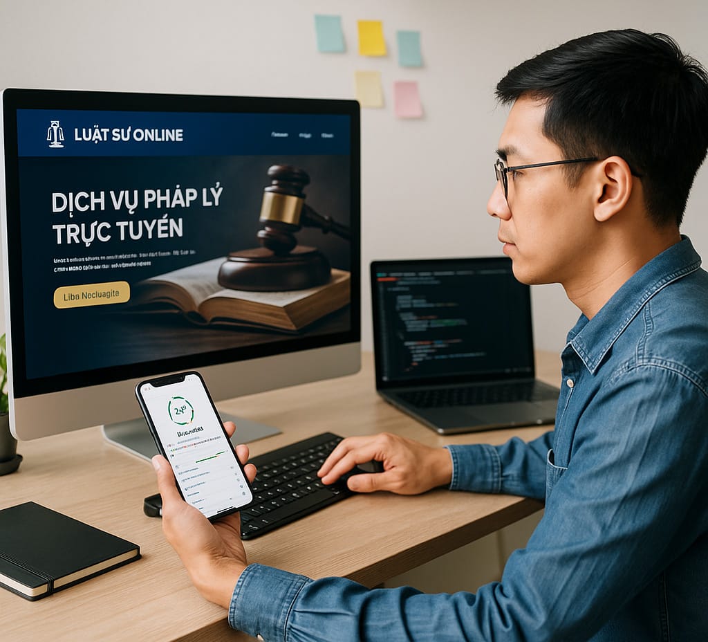Thiết Kế Website Luật Sư Online – Tư Vấn Pháp Lý Toàn Quốc