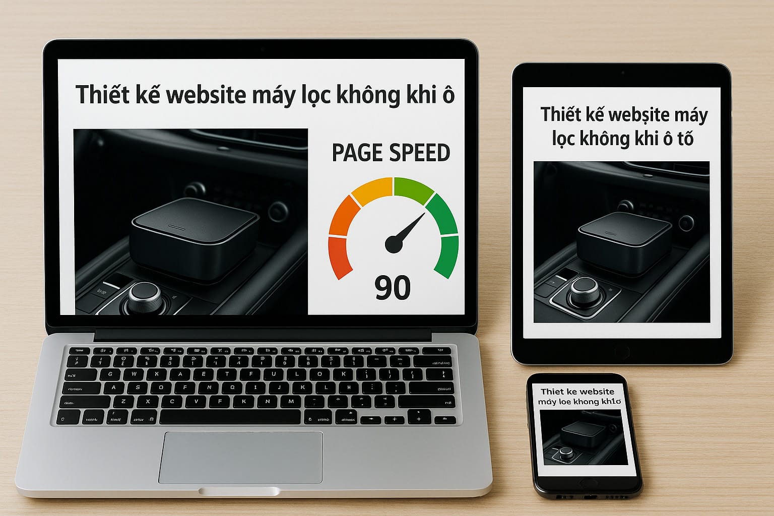 Thiết kế Website Máy Lọc Không Khí Ô Tô Chuẩn SEO, Tối Ưu UX