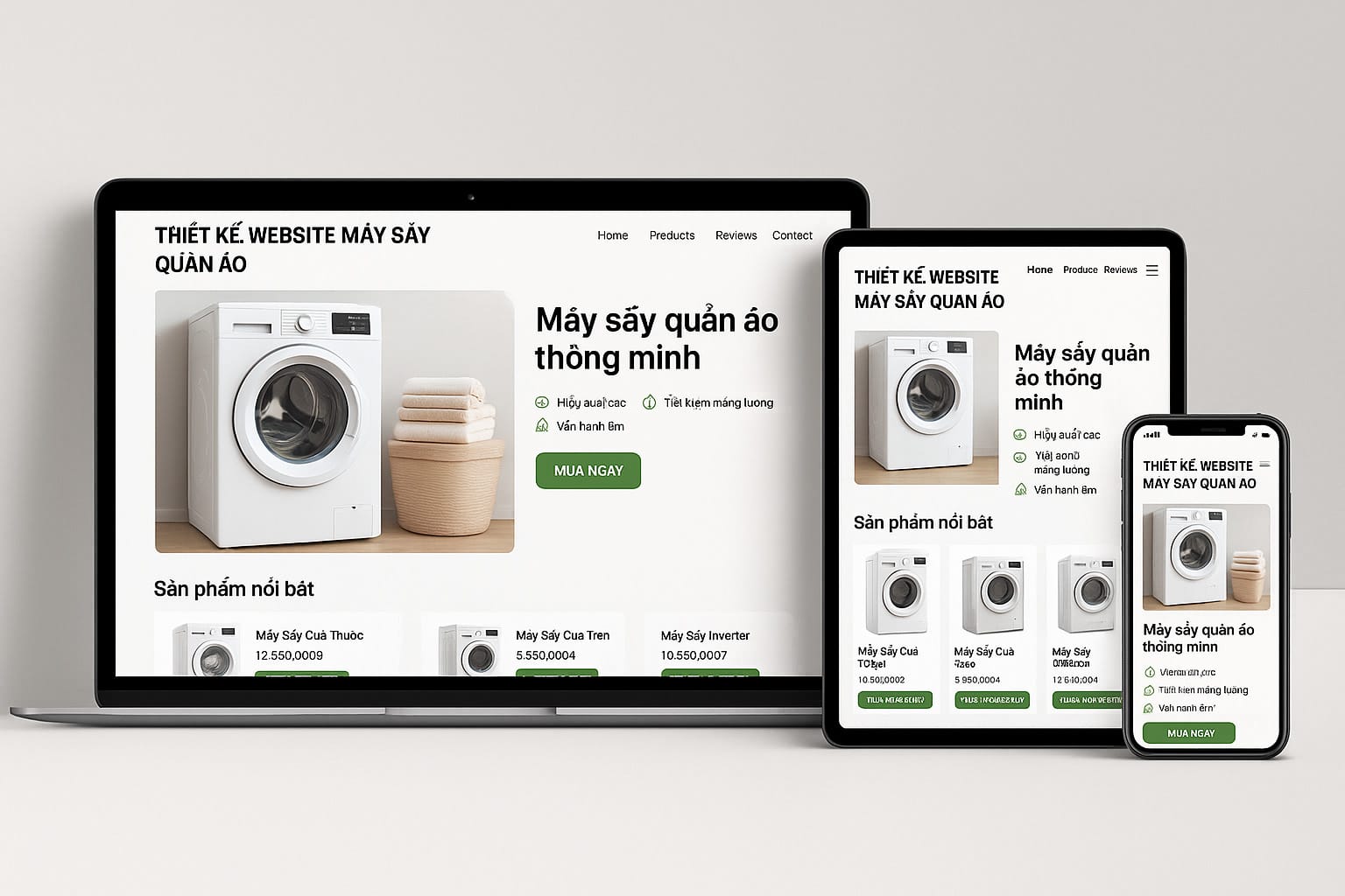Thiết Kế Website Máy Sấy Quần Áo Tối Ưu Chuyển Đổi