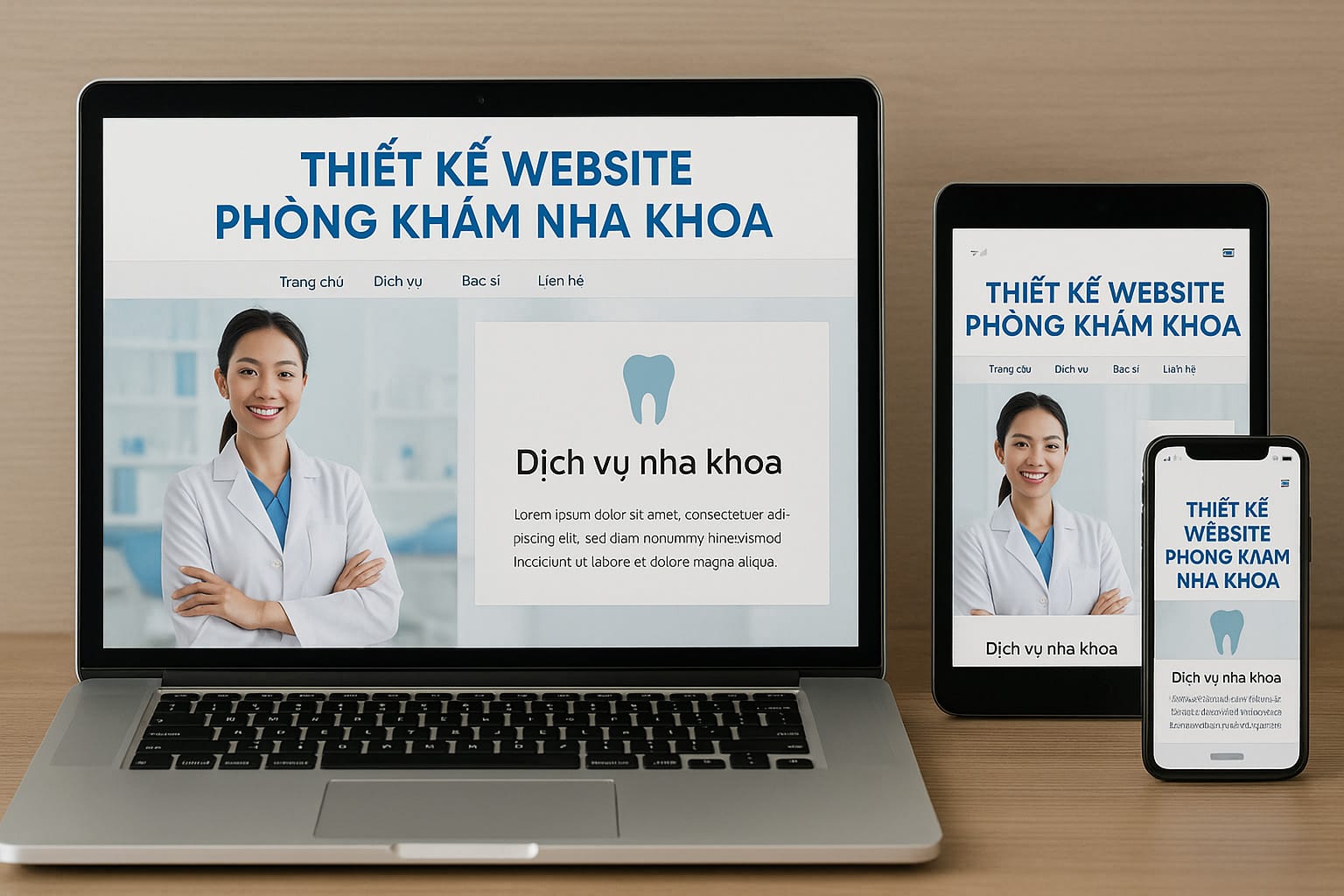 Thiết Kế Website Phòng Khám Nha Khoa | Giao Diện Đẹp Tối Ưu SEO