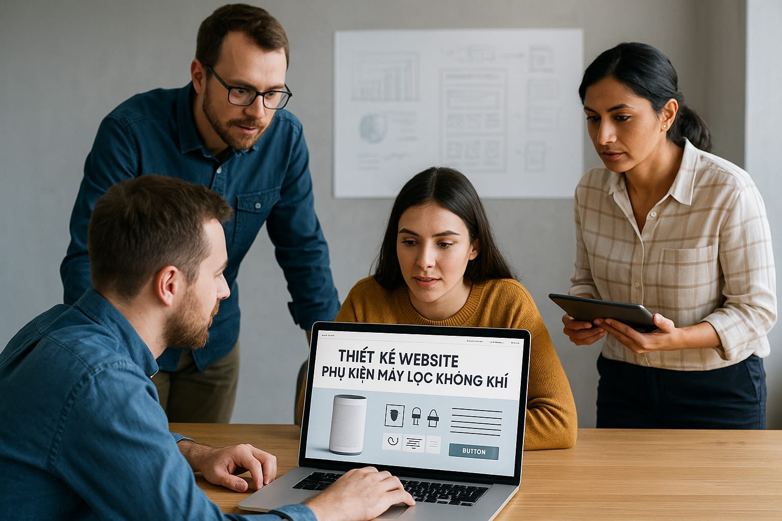 Thiết Kế Website Phụ Kiện Máy Lọc Không Khí Tối Ưu Bán Hàng