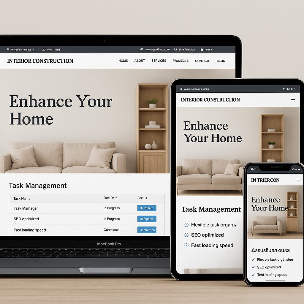 Thiết Kế Website Thi Công Nội Thất Chuẩn SEO – Uy Tín Thương Hiệu