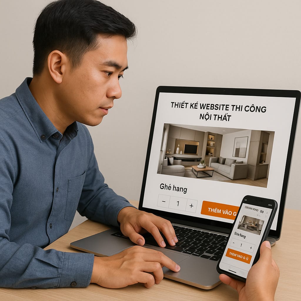 Thiết Kế Website Thi Công Nội Thất – Đột Phá Doanh Thu