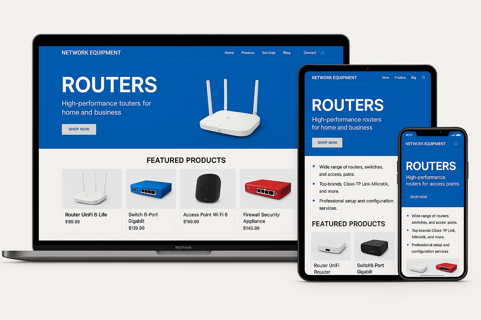 Thiết Kế Website Thiết Bị Mạng – Tối Ưu SEO & Bán Hàng