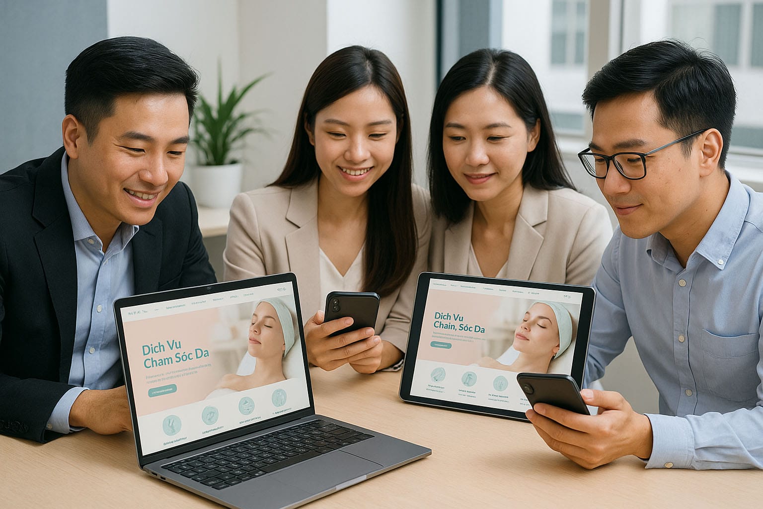Thiết kế Website Dịch Vụ Da - Tối Ưu Hiệu Quả Kinh Doanh