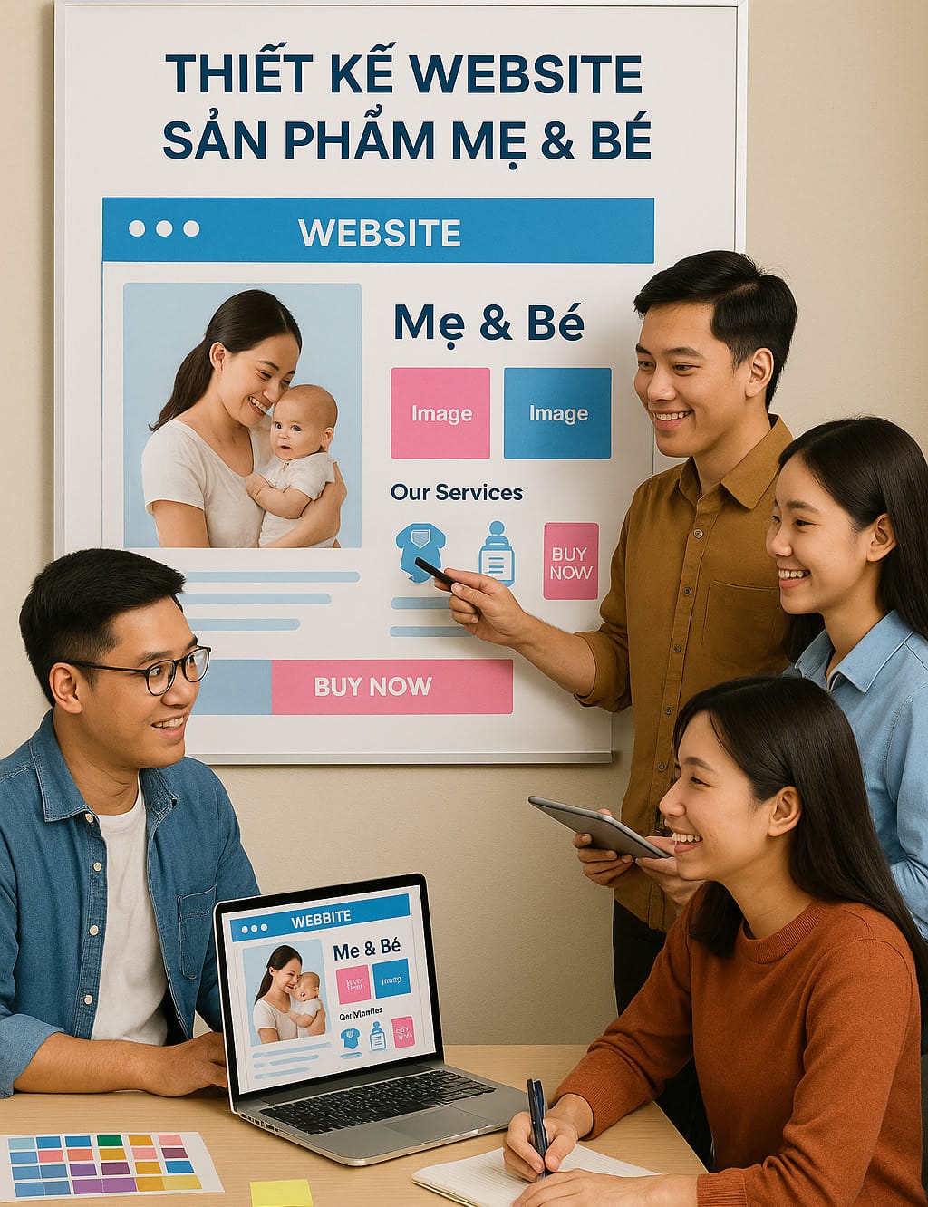 Thiết Kế Website Sản Phẩm Mẹ Và Bé – Tăng Doanh Thu Vượt Trội