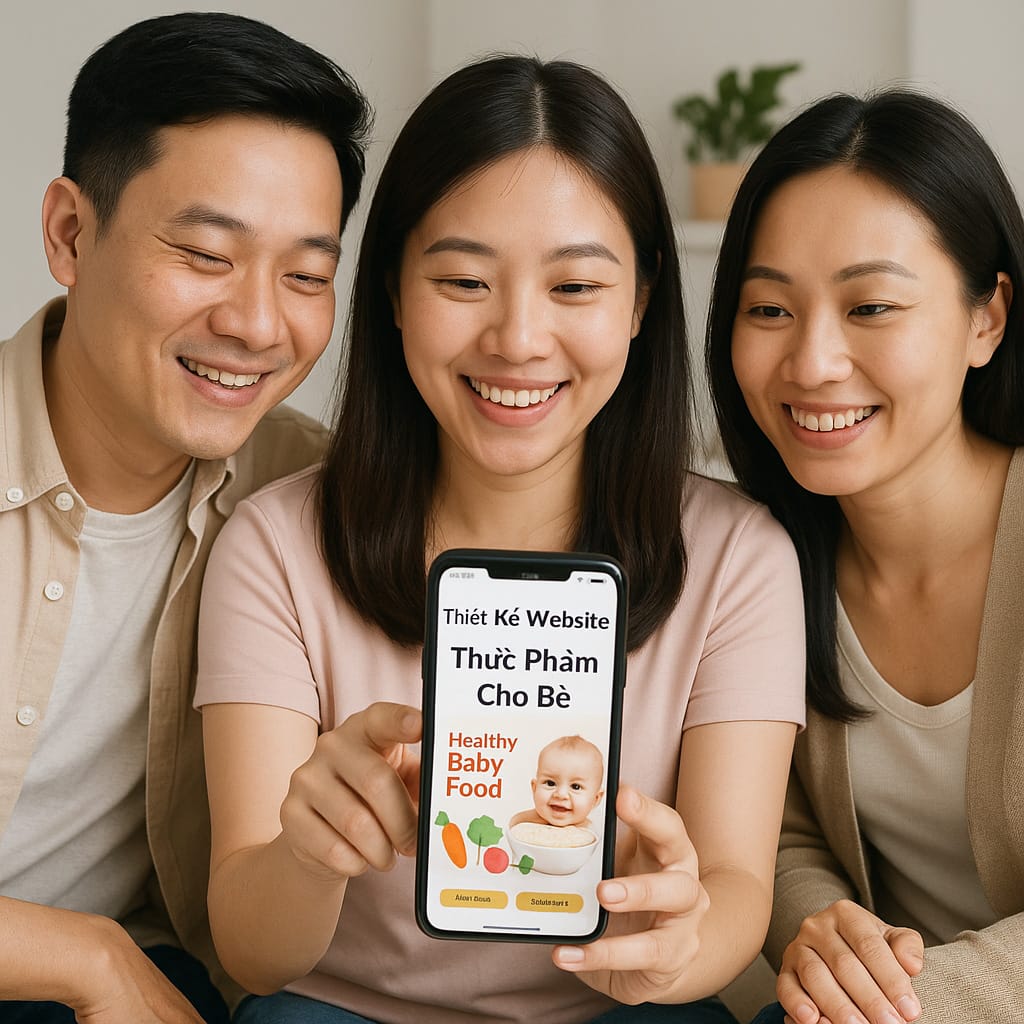 Thiết Kế Website Thực Phẩm Cho Bé Chuẩn SEO, Uy Tín