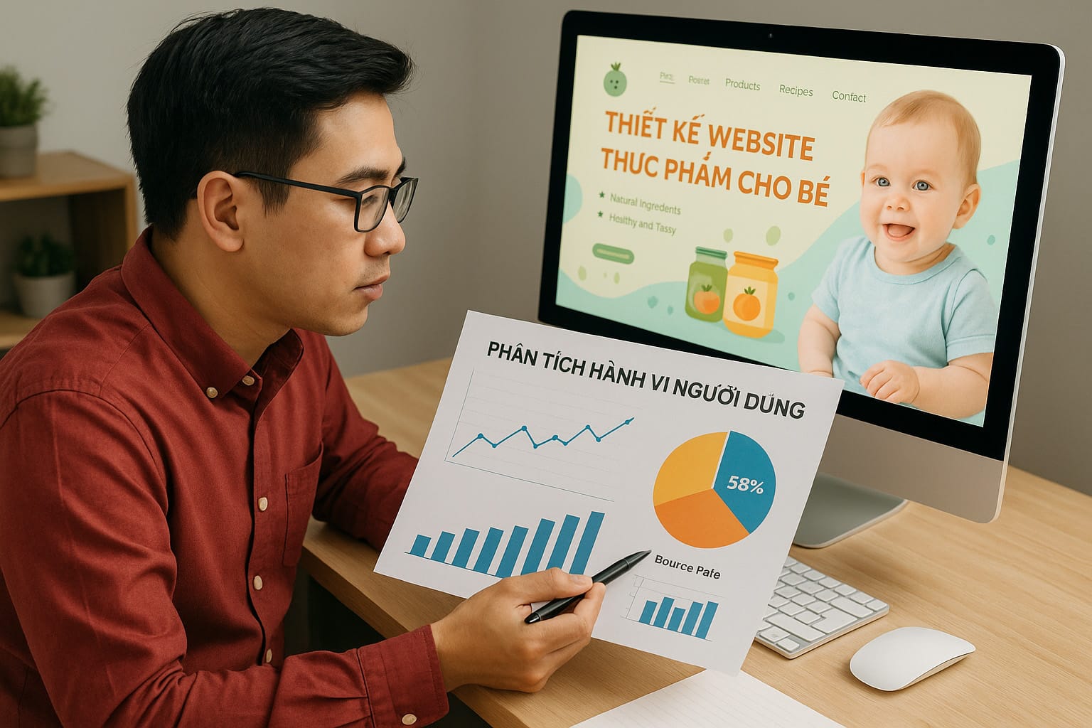 Thiết Kế Website Thực Phẩm Cho Bé Chuẩn SEO, Uy Tín