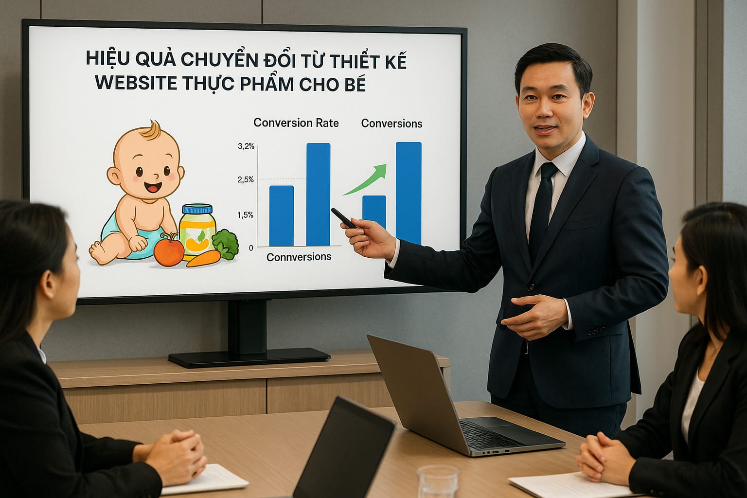 Thiết Kế Website Thực Phẩm Cho Bé Chuẩn SEO, Uy Tín